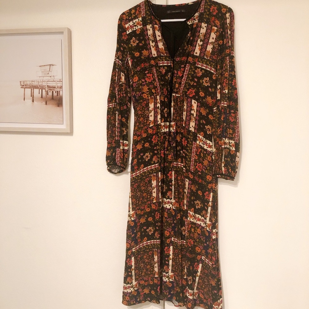 Zara floral dress